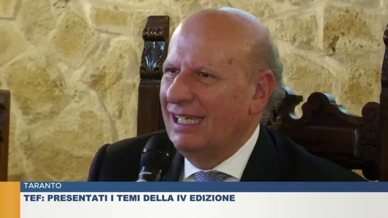 TARANTO.  TEF: PRESENTATI I TEMI DELLA IV EDIZIONE