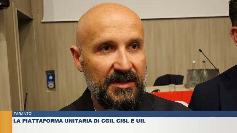 TARANTO.  LA PIATTAFORMA UNITARIA DI CGIL CISL E UIL