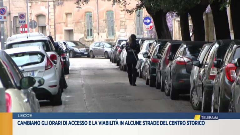 LECCE Cambiano gli orari di accesso e la viabilità in alcune strade del centro storico