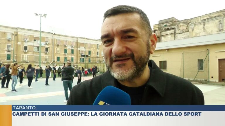 TARANTO.  CAMPETTI DI SAN GIUSEPPE: LA GIORNATA CATALDIANA DELLO SPORT
