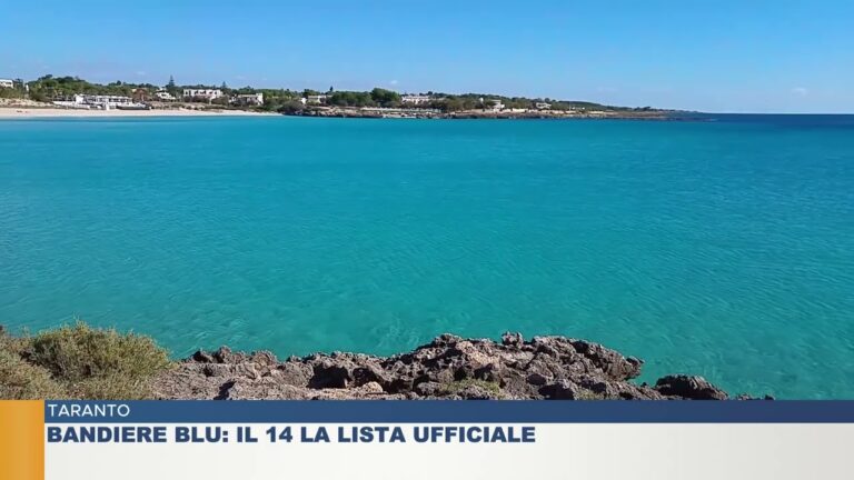 TARANTO.  BANDIERE BLU: IL 14 LA LISTA UFFICIALE