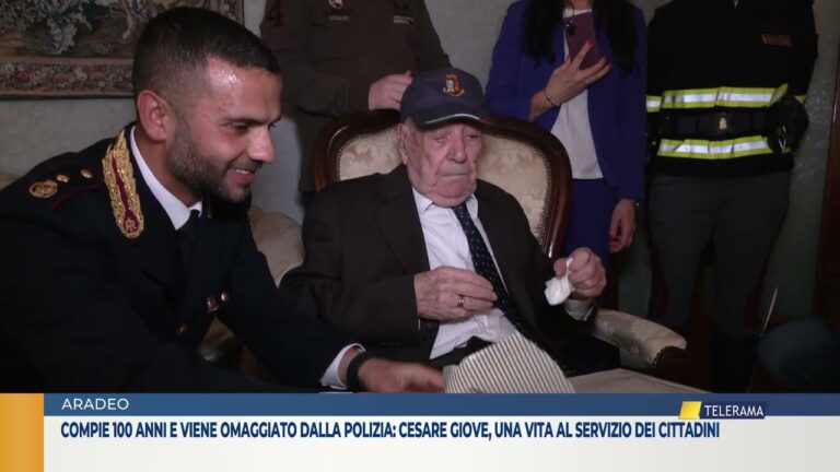 compie 100 anni e viene omaggiato dalla polizia: cesare giove, una vita al servizio dei cittadini