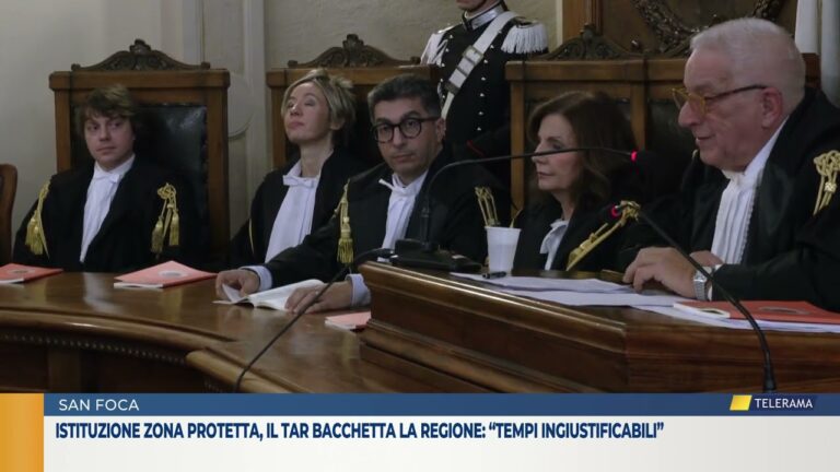 Istituzione zona protetta, il Tar bacchetta la Regione: “tempi ingiustificabili”
