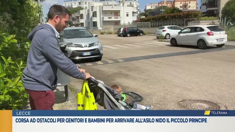 Corsa ad ostacoli per genitori e bambini per arrivare all’asilo nido Il piccolo principe