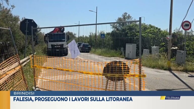 Falesia, proseguono i lavori sulla litoranea