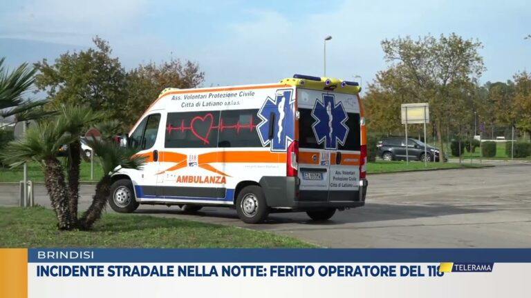 Incidente stradale nella notte: Ferito operatore del 118