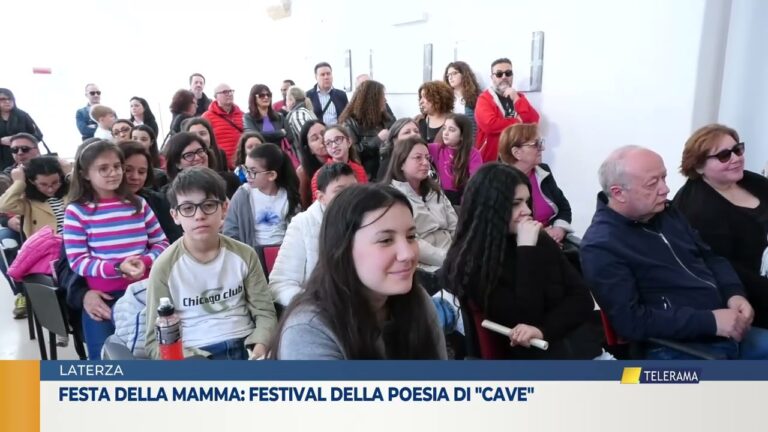 Laterza Festa della mamma: Festival della poesia di “Cave”
