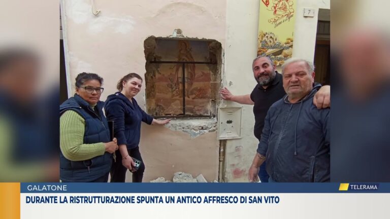 Durante la ristrutturazione spunta un antico affresco di San Vito