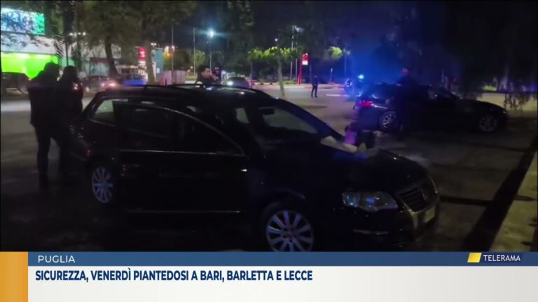 SICUREZZA, VENERDÌ PIANTEDOSI A BARI, BARLETTA E LECCE