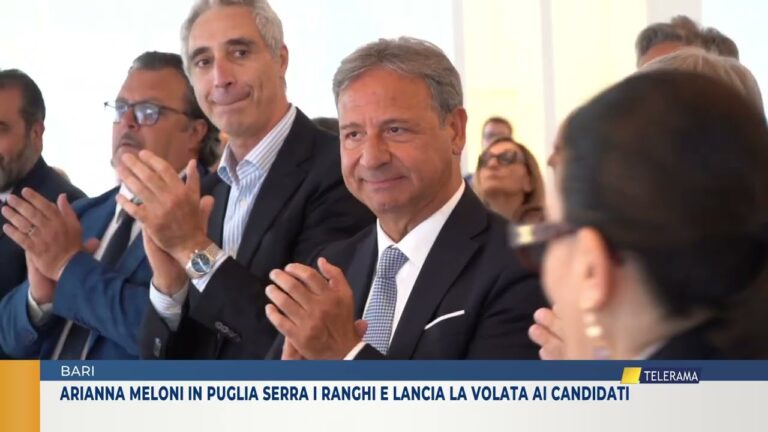 arianna meloni in puglia serra i ranghi e lancia la volata ai candidati
