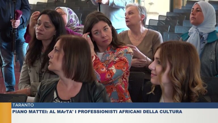 TARANTO.  PIANO MATTEI: AL MArTA’ I PROFESSIONISTI AFRICANI DELLA CULTURA
