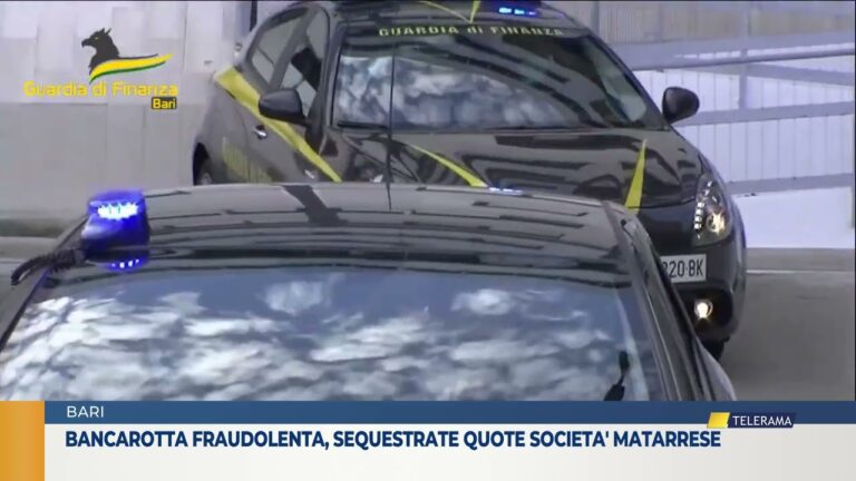 Bancarotta fraudolenta, sequestrate quote società Matarrese, in quattro rischiano i domiciliari