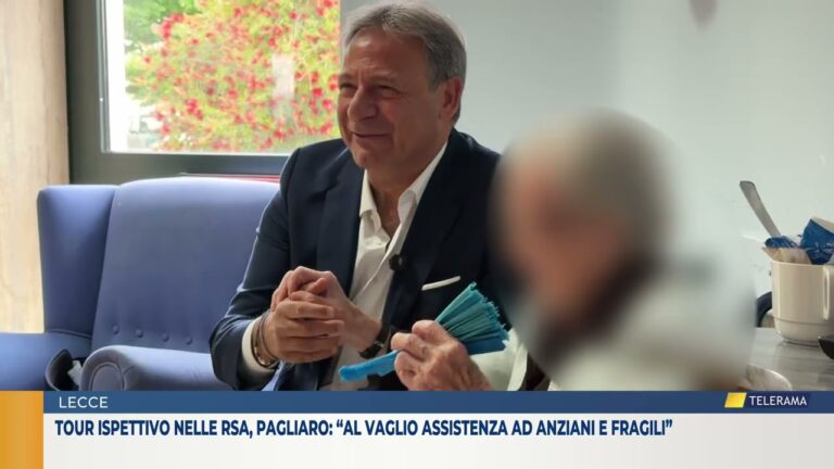 Tour ispettivo nelle rsa, Pagliaro: “Al vaglio assistenza ad anziani e fragili”