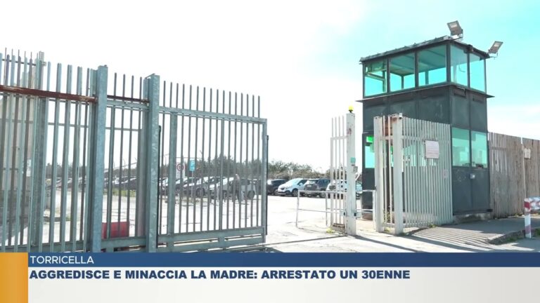 TORRICELLA.  AGGREDISCE E MINACCIA LA MADRE: ARRESTATO UN 30ENNE