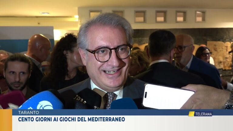 TARANTO. cento giorni ai giochi del mediterraneo