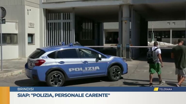 Siap: “polizia, personale carente”