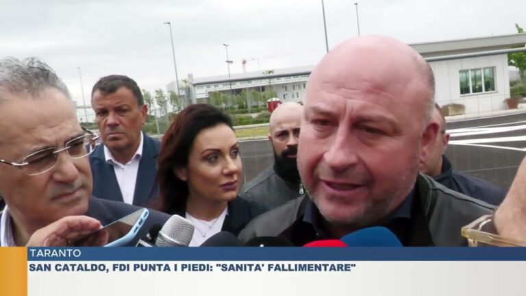 TARANTO.  SAN CATALDO, FDI PUNTA I PIEDI: “SANITA’ FALLIMENTARE”