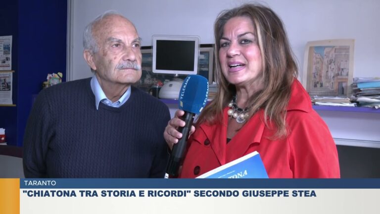 TARANTO.  “CHIATONA TRA STORIA E RICORDI” SECONDO GIUSEPPE STEA