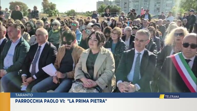 TARANTO Parrocchia Paolo VI:  “la prima pietra”