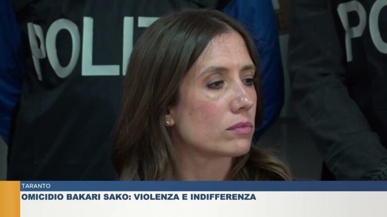 TARANTO.  OMICIDIO BAKARI SAKO: VIOLENZA E INDIFFERENZA