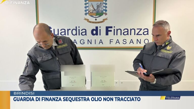Guardia  di  Finanza  sequestra olio non tracciato