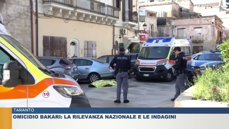 TARANTO.  OMICIDIO BAKARI: LA RILEVANZA NAZIONALE E LE INDAGINI