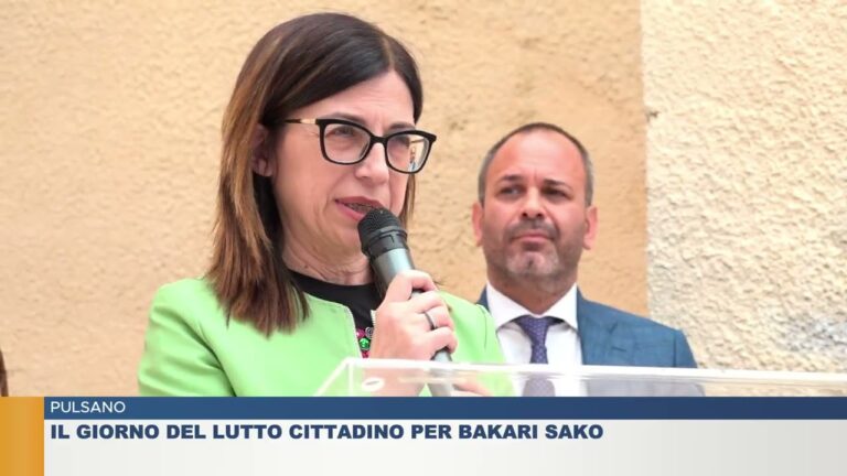 PULSANO.  IL GIORNO DEL LUTTO CITTADINO PER BAKARI SAKO