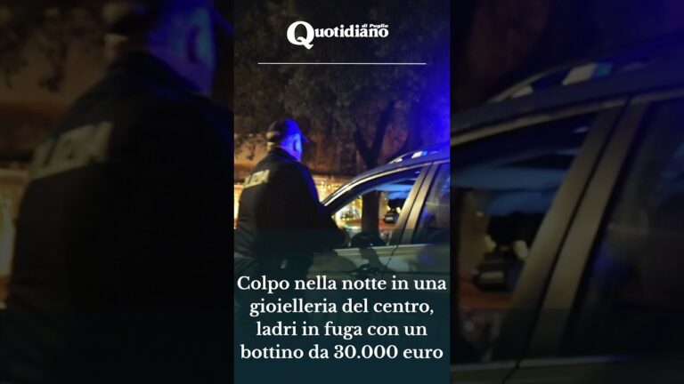 Taranto, colpo in gioielleria
