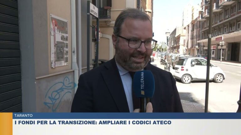 TARANTO.  I FONDI PER LA TRANSIZIONE: AMPLIARE I CODICI ATECO