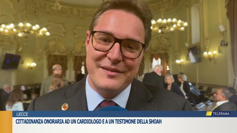 Cittadinanza onoraria ad un cardiologo e a un testimone della Shoah