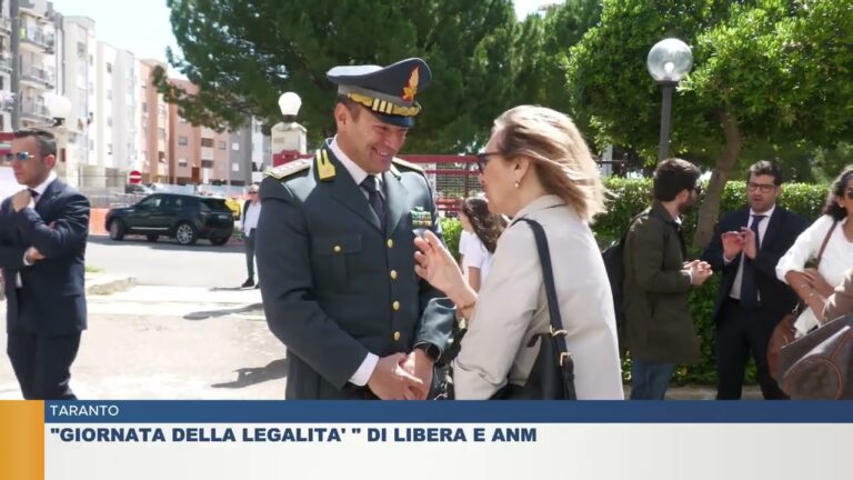 TARANTO.  “GIORNATA DELLA LEGALITA’ ” DI LIBERA E ANM