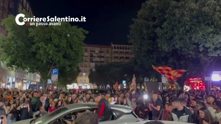 Lecce La città esplode di gioiA