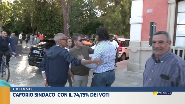 Caforio sindaco con il 74,75% dei voti