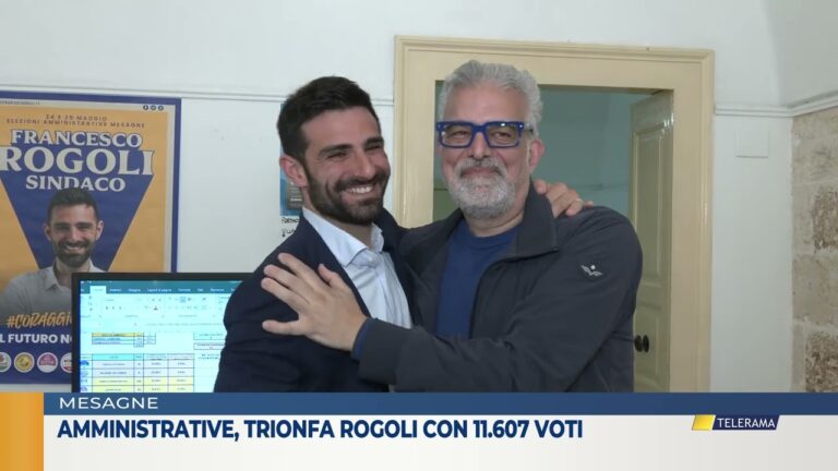 Amministrative, trionfa Rogoli con 11.607 voti