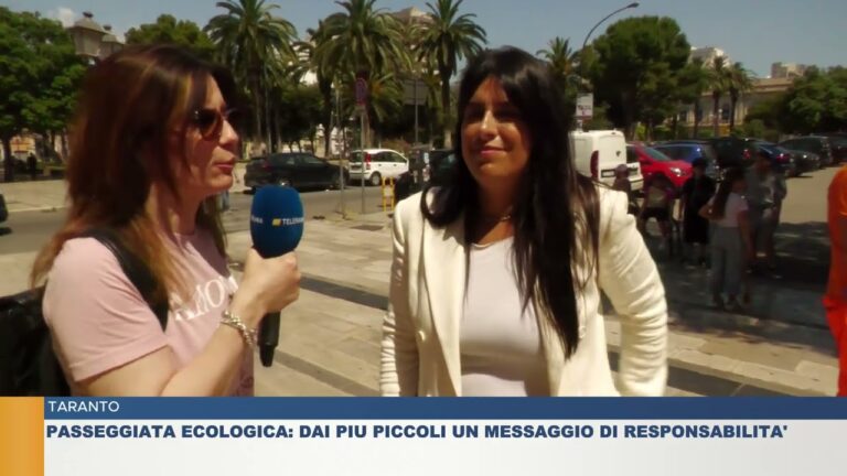 TARANTO.  PASSEGGIATA ECOLOGICA: DAI PIU’ PICCOLI UN MESSAGGIO DI RESPONSABILITA’