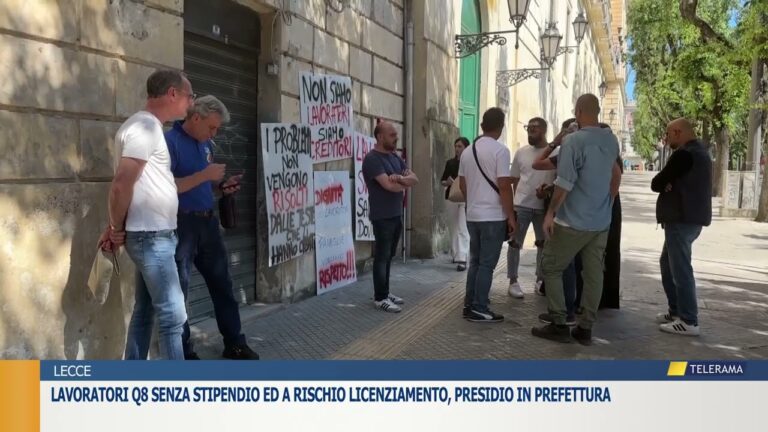 Lavoratori Q8 senza stipendio ed a rischio licenziamento, presidio in Prefettura