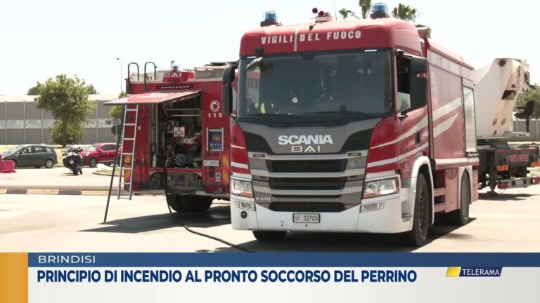 Principio di incendio al pronto soccorso del  Perrino