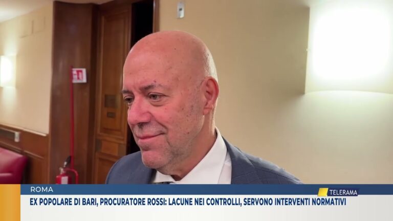 ex popolare di bari, procuratore rossi: lacune nei controlli, servono interventi normativi