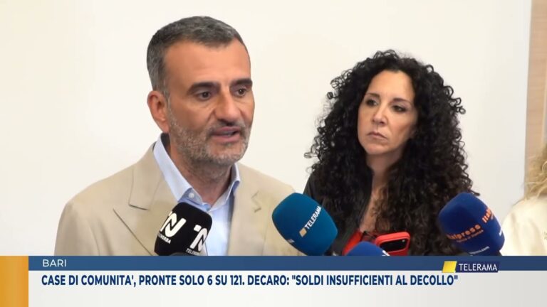 case di comunita’, pronte solo 6 su 121. decaro: “soldi insufficienti al decollo”