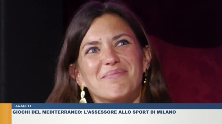 TARANTO.  GIOCHI DEL MEDITERRANEO: L’ASSESSORE ALLO SPORT DI MILANO