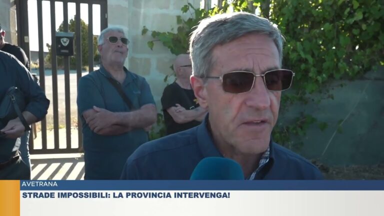 AVETRANA.  STRADE IMPOSSIBILI: LA PROVINCIA INTERVENGA!