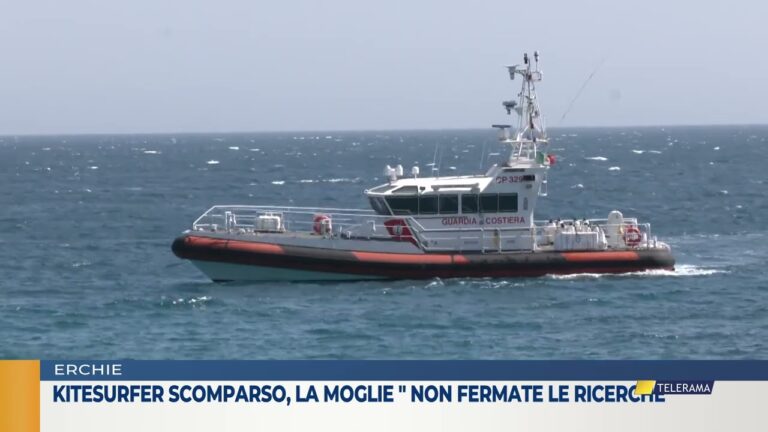 Kitesurfer scomparso, la moglie ” Non fermate le ricerche”