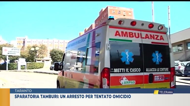 TARANTO Sparatoria Tamburi: un arresto per tentato omicidio