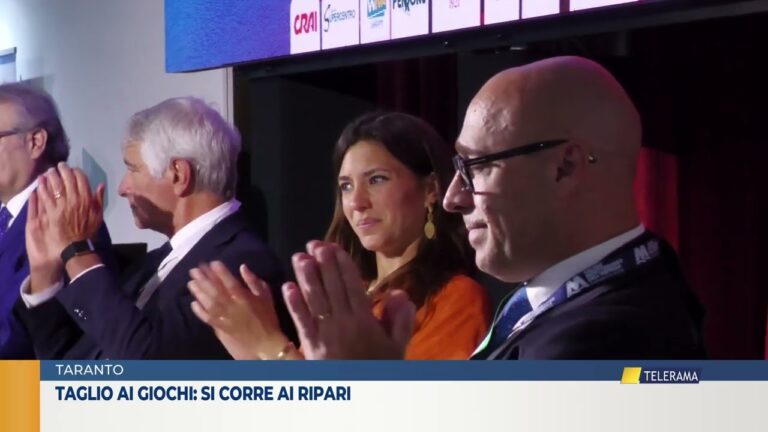 TARANTO Taglio ai giochi: si corre ai ripari