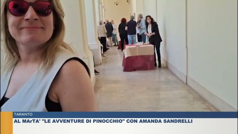 TARANTO.  AL MArTA’ “LE AVVENTURE DI PINOCCHIO” CON AMANDA SANDRELLI
