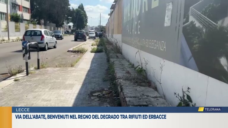 VIA DELL’ABATE, BENVENUTI NEL REGNO DEL DEGRADO TRA RIFIUTI ED ERBACCE