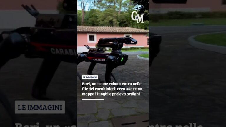 #Bari, un #cane #robot entra nei carabinieri: ecco Saetta, mappa i luoghi e preleva ordigni