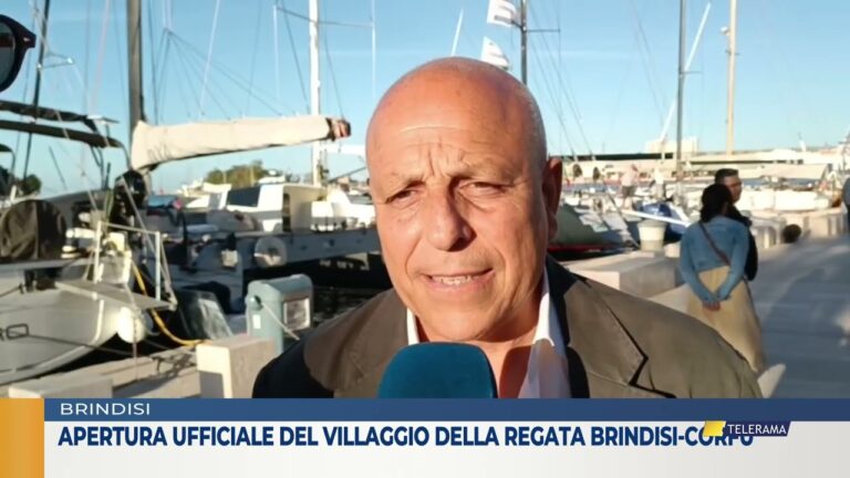 Apertura ufficiale del villaggio della regata Brindisi-Corfù