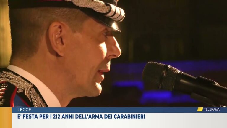 E’ festa per i 212 anni dell’Arma dei Carabinieri