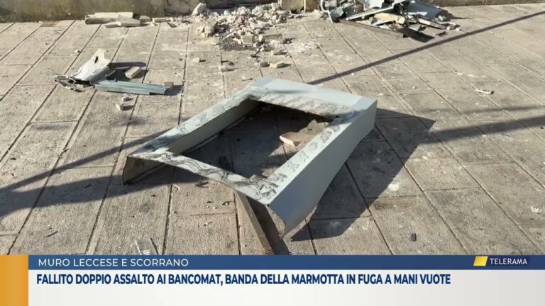 Fallito doppio assalto ai bancomat, banda della marmotta in fuga a mani vuote